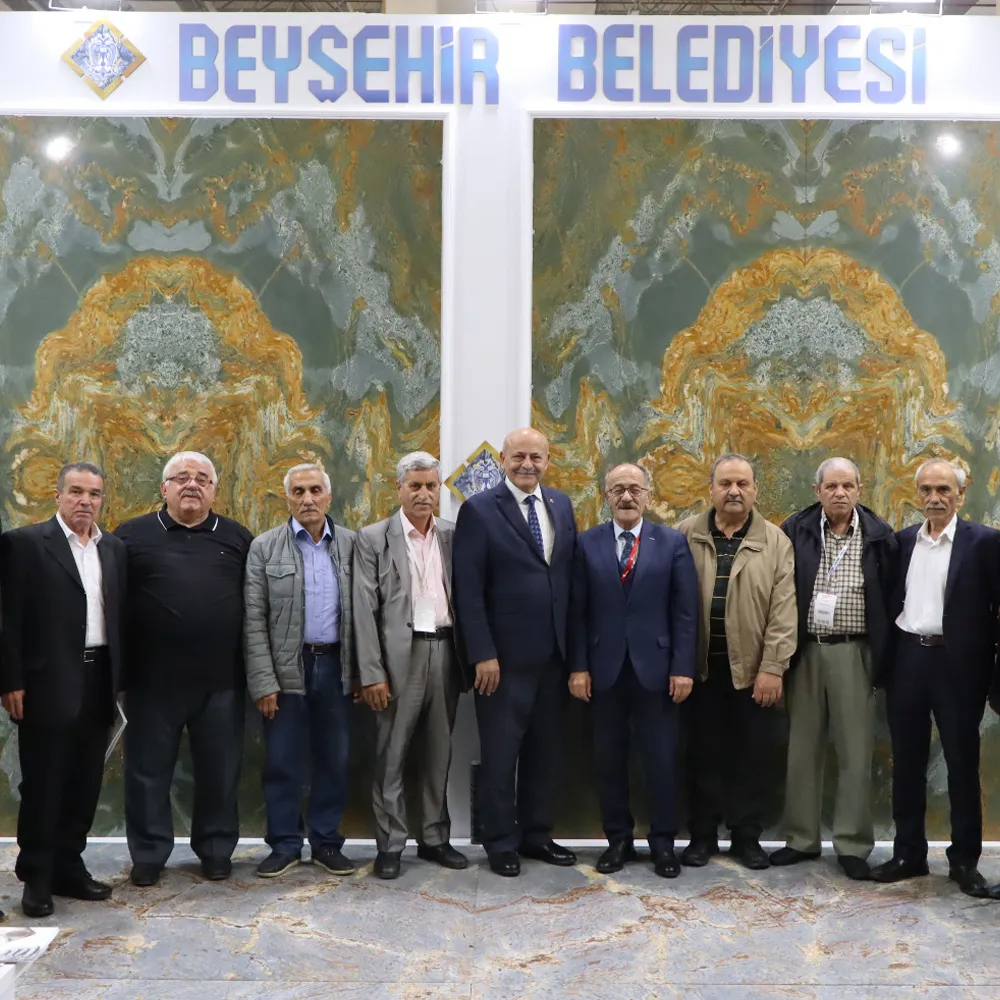 Beyşehir Belediyesi’nin Mermer Standına KONFED’den Ziyaret